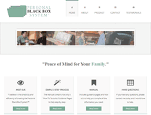 Tablet Screenshot of personalblackboxsystem.com